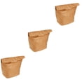 thumbnail image 1 of FRCOLOR 3 pcs  Ice Bag Practical Bento Bag Degradable Kraft Paper Bag Utility Lunch Box Bag, 1 of 8