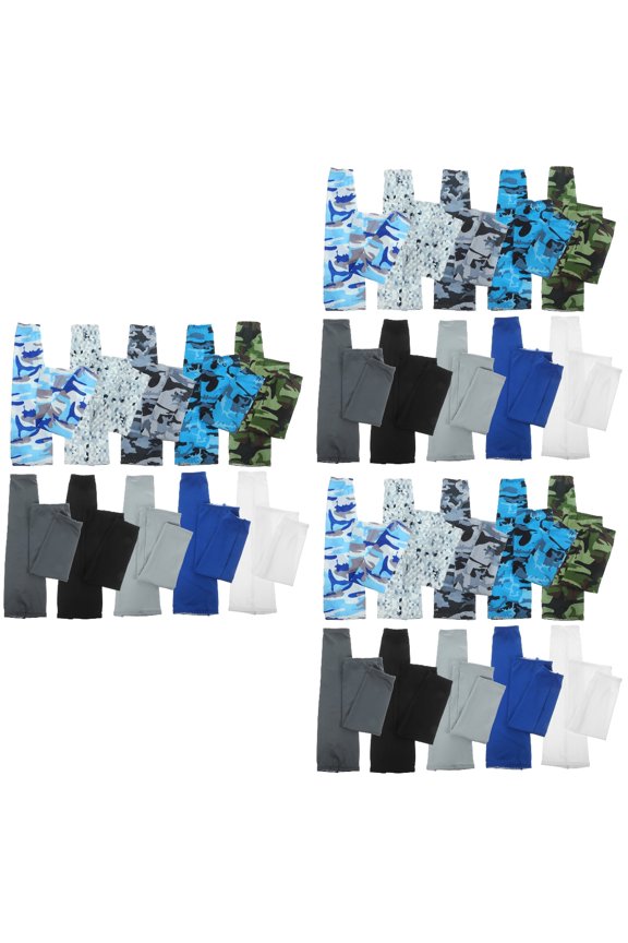 30 Pairs Unisex Arm Sleeves UV Sleeves Long Arm Sleeves Cooling Sleeves Arm Covers