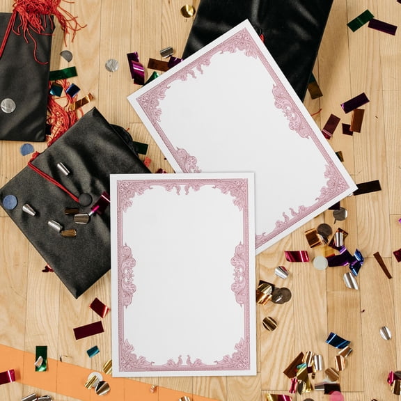 FRCOLOR 30 Pcs Beige Thick Certificate Inner Page Student 29.50X21.00X0.10CM Green