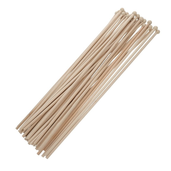 WASHWEPE Patriotic Displays and Parades Wooden Flag Pole Beige 30-Pcs for Outdoor Use