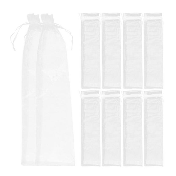 FRCOLOR 30 Pcs Cinch Drawstring Bags Shopping 26.50X6.00X0.20CM White