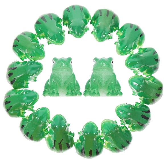 FRCOLOR 30-Piece Mini Resin Frog Figurines, Small Frog Crafts for Bonsai, , Terrarium, Miniature Decor Models