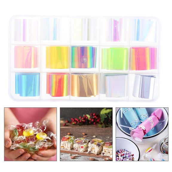PAMINGONO Nougat Wrapper Pet Material Secure and Charming for Homemade Candies