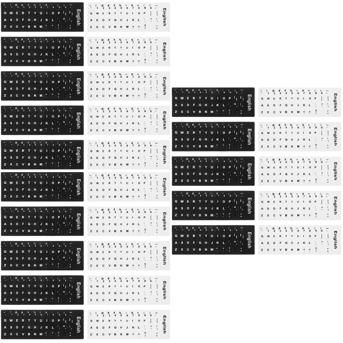 FRCOLOR 30 Sheets of Computer Keyboard Sticker Universal Replacement ...