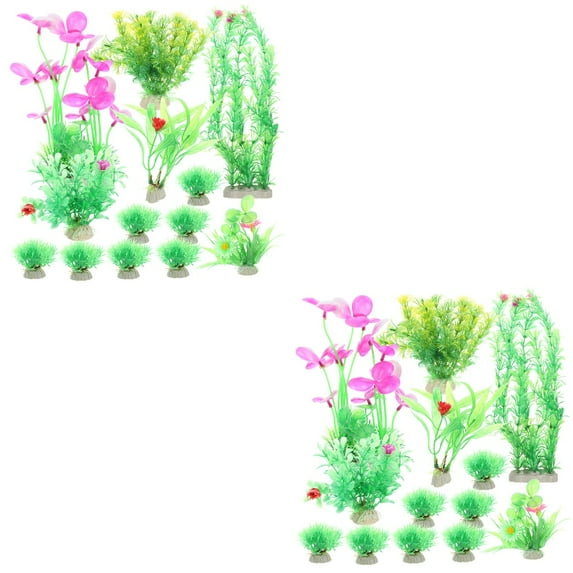 FRCOLOR 30 pcs  Aquarium Plants Models Landscaping Aquarium Aquatic Plants Fish Tank Decorations