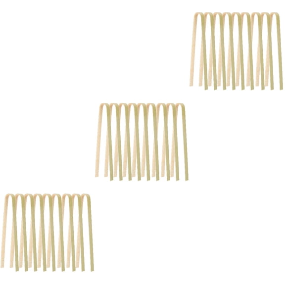 FRCOLOR 30 pcs  Bamboo Cactus Pliers Moving Cactus Plants Clip Gardening Transplanted Pliers