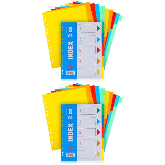 FRCOLOR 30 pcs File Dividers Section Index Dividers Category Page Tab Indexing Cards Office Supplies