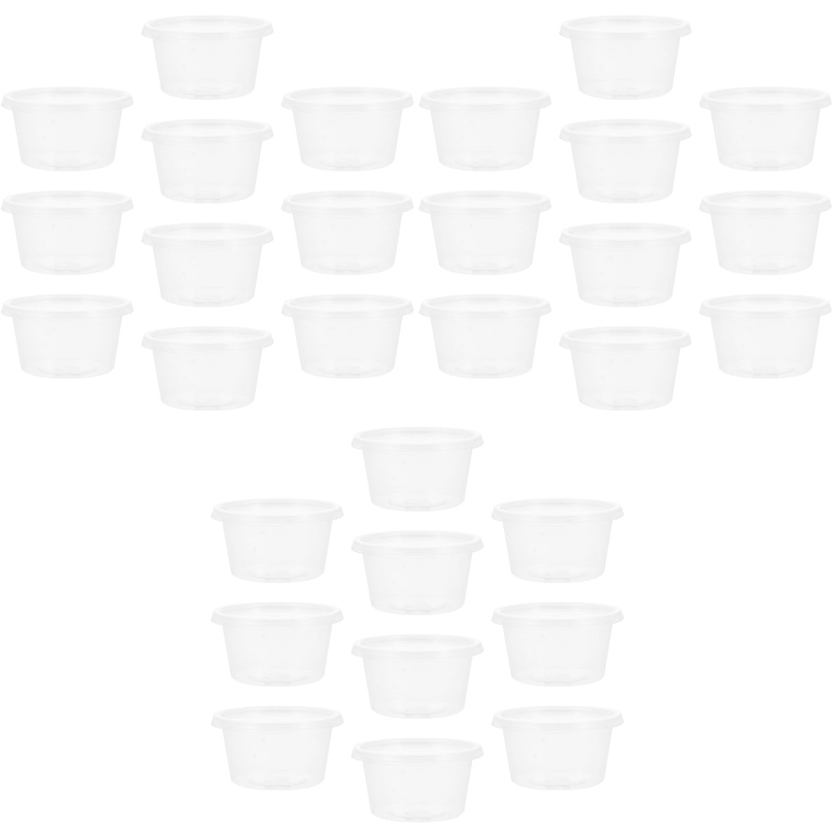 FRCOLOR 30 pcs Plastic Feeding Cases -Escape Reptile Breeding Containers