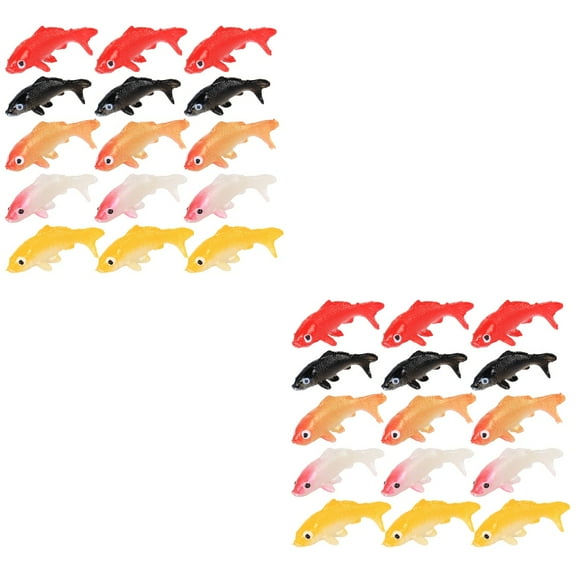 FRCOLOR 30 pcs Small Fish Statue Simulated Fish Crafts Artificial Aquarium Ornaments