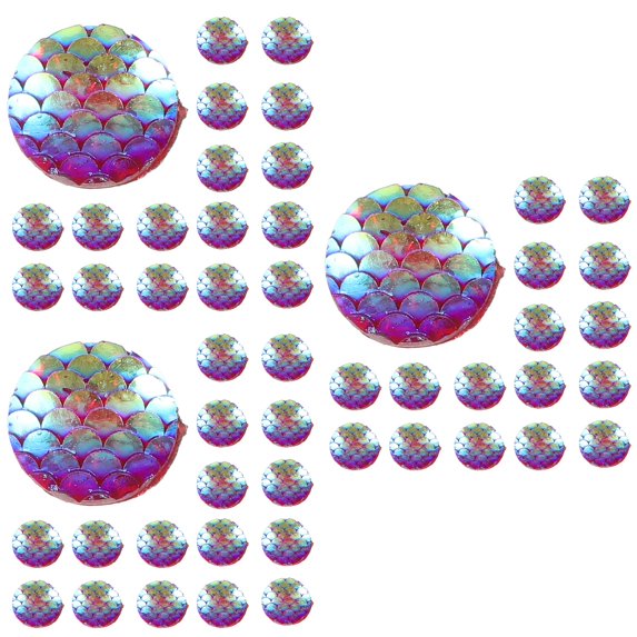 FRCOLOR 300 Pcs  Plastic Gems Rhinestone Charms Decorative Charms Flatback Rhinestones Craft Clothing Charms