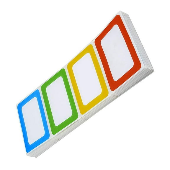 FRCOLOR 300Pcs Blank Name Stickers Classification Marking Tapes Adhesive Name Tags Labels