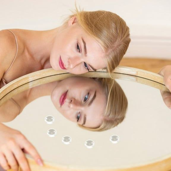 FRCOLOR 30PCS Clear Glass Marbles 15mm Flat Bottom Beads for Vases Decorative Stones Floral Centerpieces