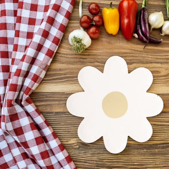 FRCOLOR 30pcs Decorative Disposable Paper Plates Flower Design for Birthday Parties Picnics Cake Serving Lightweight and Portable for Any Occasion