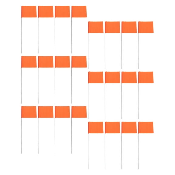 FRCOLOR 30pcs Marking Flags Garden Triangular Flags Irrigation Flags for Landscaping Marker Flags Lawn Marking Flags Garden Irrigation Flags for Pet Sprinkler Construction Marker Flags