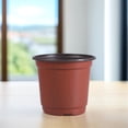 thumbnail image 1 of FRCOLOR 30pcs Plastic Flowerpot Succulents Flower Pot Basin Pot Creative Breathable Flower Pot(10cm In Diameter), 1 of 8