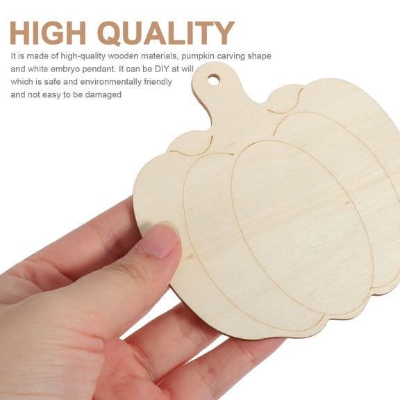 FRCOLOR 30Pcs Wood Cutouts Plastic Ornaments Beige Decorative Props