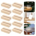 thumbnail image 1 of FRCOLOR 30pcs Wood Place Card Holders Table Number Stands Business Card Holders Photo Holders for Table Menu Display Base, 1 of 8
