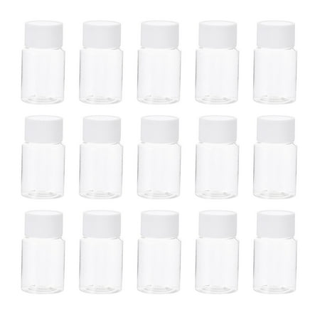 LABSERRON Sampling Vials Transparent Plastic 35Pcs 2.36X1.30X1.06In