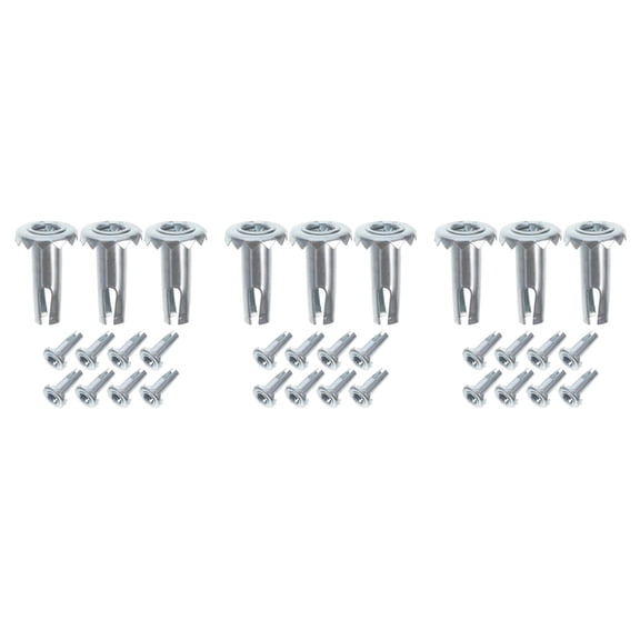 FRCOLOR 36 pcs Caster Sockets Iron Caster Stem Sleeve Wheel Socket Furniture Insert for Stem Caster Grip Ring Caster Chair Legs Wooden Furniture Replacement