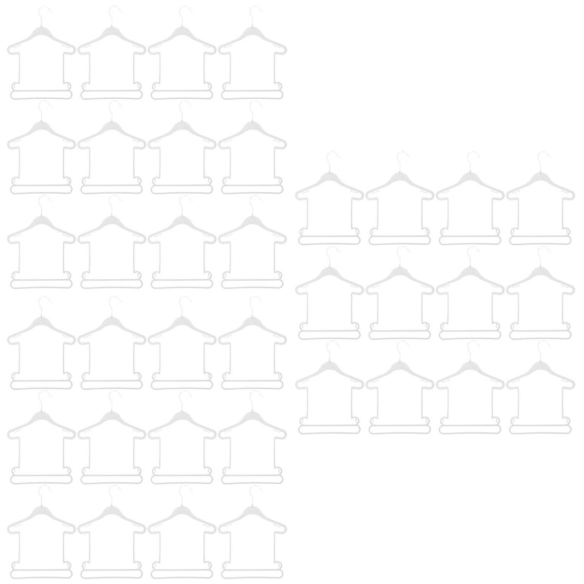 FRCOLOR 36 pcs  Kids Clothes Hangers Baby Clothes Drying Racks Infant Clothes Laundry Hangers