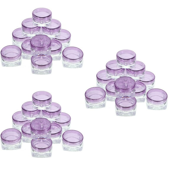 FRCOLOR 36 pcs Plastic Cream Container Jars Empty Cream Container Refillable Cream Jars with Lids