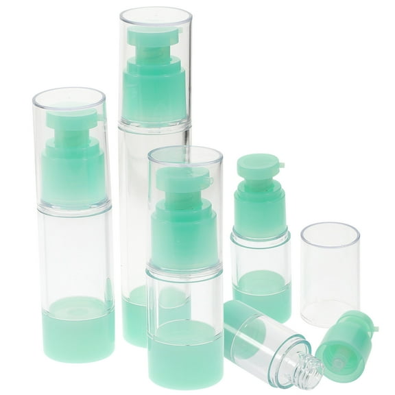 WRISTBIQUE Mini Travel Bottles Vacuum Cosmetic Travel Container White 3PCS