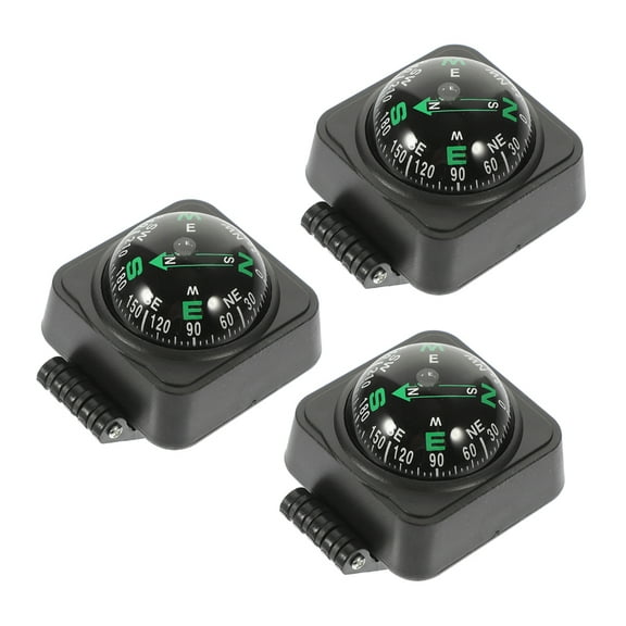 FRCOLOR 3Pcs Compass for Directions with Multi Color Round Shape 6.60X5.50X5.50CM