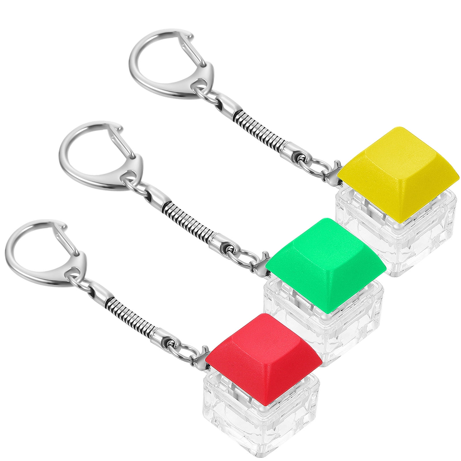 WASHWEPE Cute Keychain High Stress Levels School 3Pcs 3.54x0.98x0.71in ...