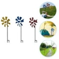 thumbnail image 1 of FRCOLOR 3Pcs Outdoor Metal Wind Spinner Pinwheels Windmill Party Pinwheel Wind Spinner, 1 of 8
