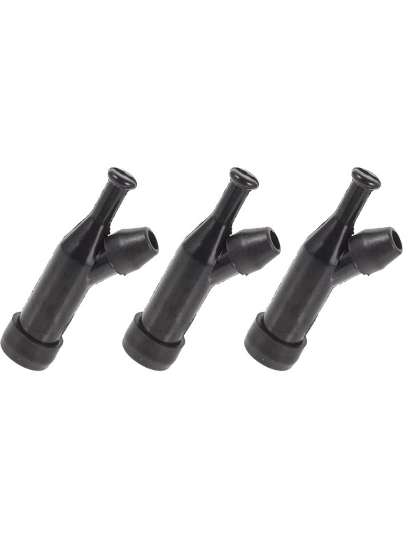 Phenolic Resin Spark Plug Cap Improve Engine Performance 3Pcs 3.26X0.86X0.86in