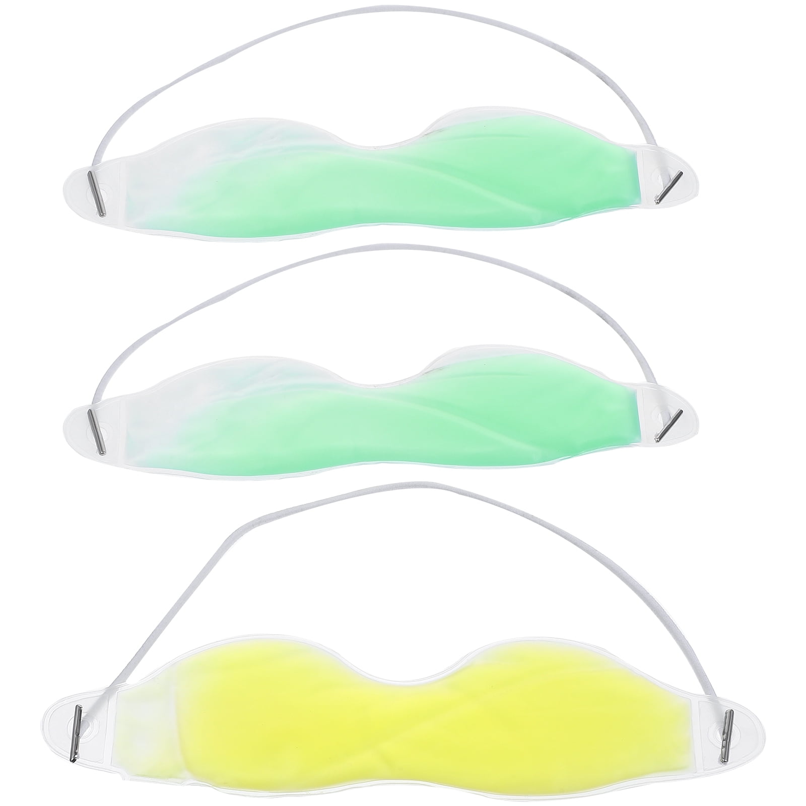 FRCOLOR 3Pcs Relaxing Therapeutic Cooling Gel Eye Masks with Premium