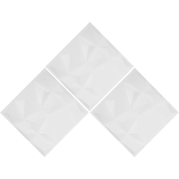 WASHWEPE Wall Decor 3D Panels Fire Retardant 3Pcs 11.8x11.8in