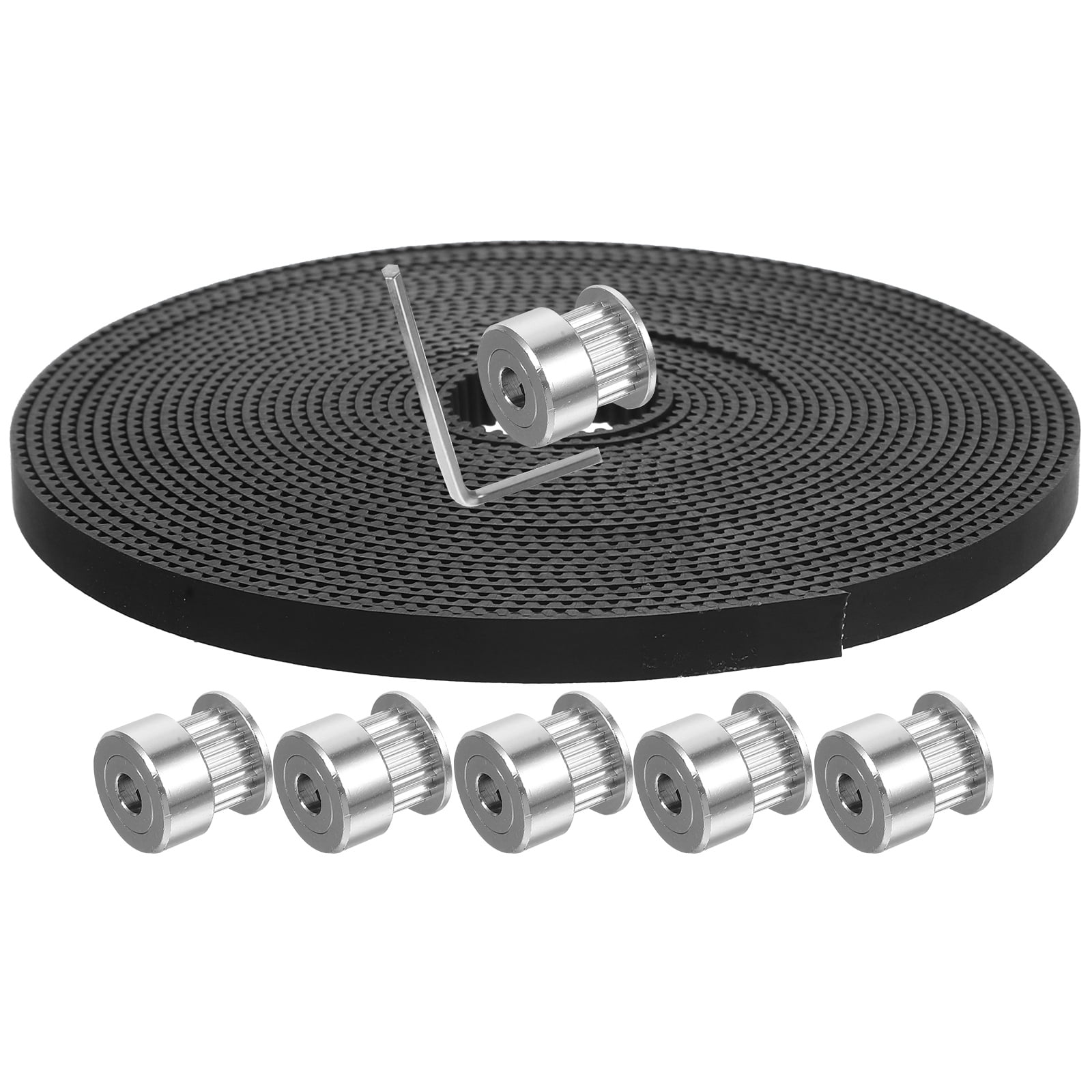Gatuida 2St Zahnriemen Set - Timing Belt & Alu-Riemenscheibe Für 3D Drucker