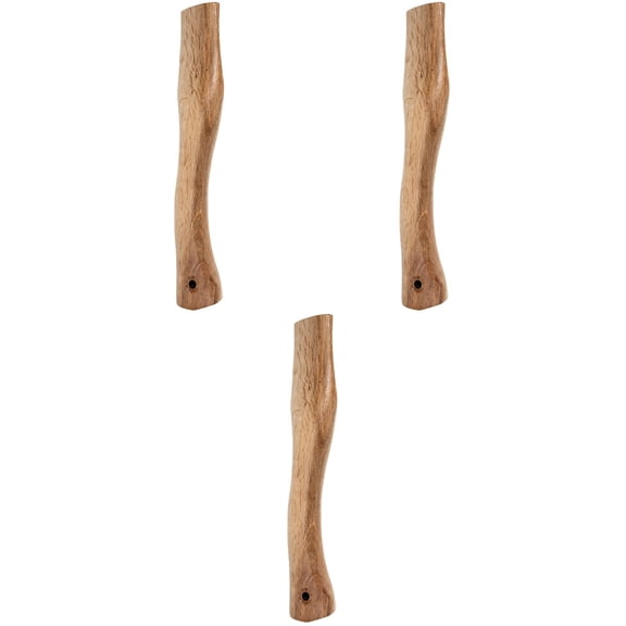 FRCOLOR 3pcs Axe Grip Wooden Grip Replacement Grip Replacement Part Wooden Handle