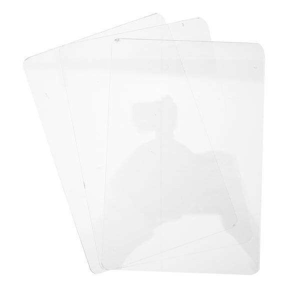 FRCOLOR 3pcs Clear Acrylic Cutting Pads Clear Cutting Plate Acrylic Cutting Pads for Embossing Crafting Card Making Quilting Art Paper Cutting