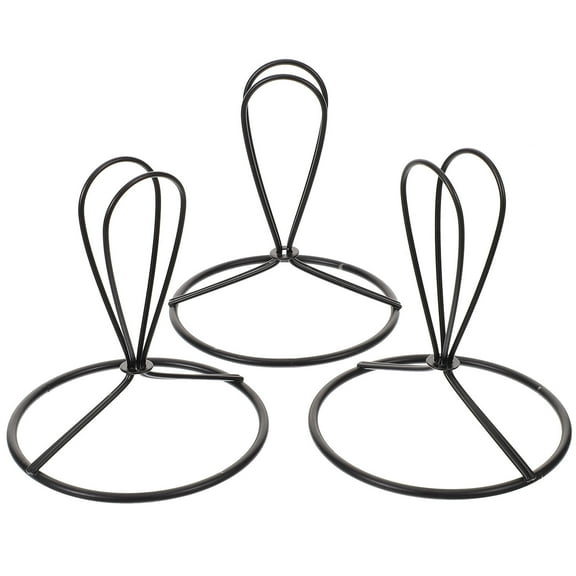 FRCOLOR 3pcs Clip on Lampshade Frame Round Lamp Bulb Holder Replacement Bulb Holder