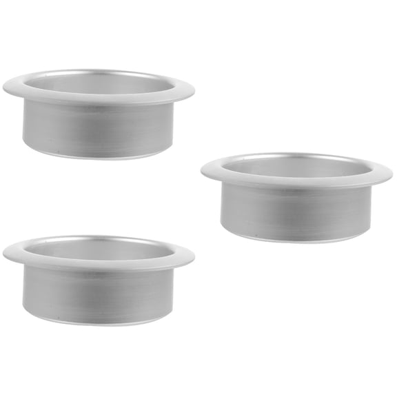 FRCOLOR 3pcs Cup Holder Aluminum Cup Drinks Holder RV Boat Recessed Drop-in Drinks Cup Metal Holder