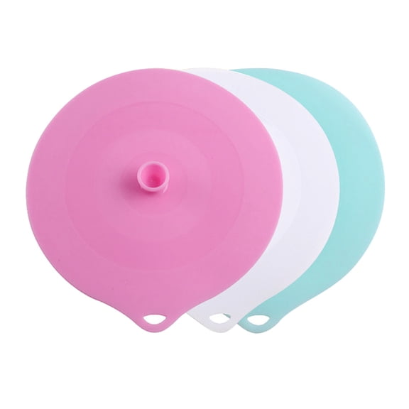 FRCOLOR 3pcs Cup Sealing Lids Creative Mug Covers Drink Cup Cover Leakproof (Mixed Colors),5.12"X2.76"X1.97"