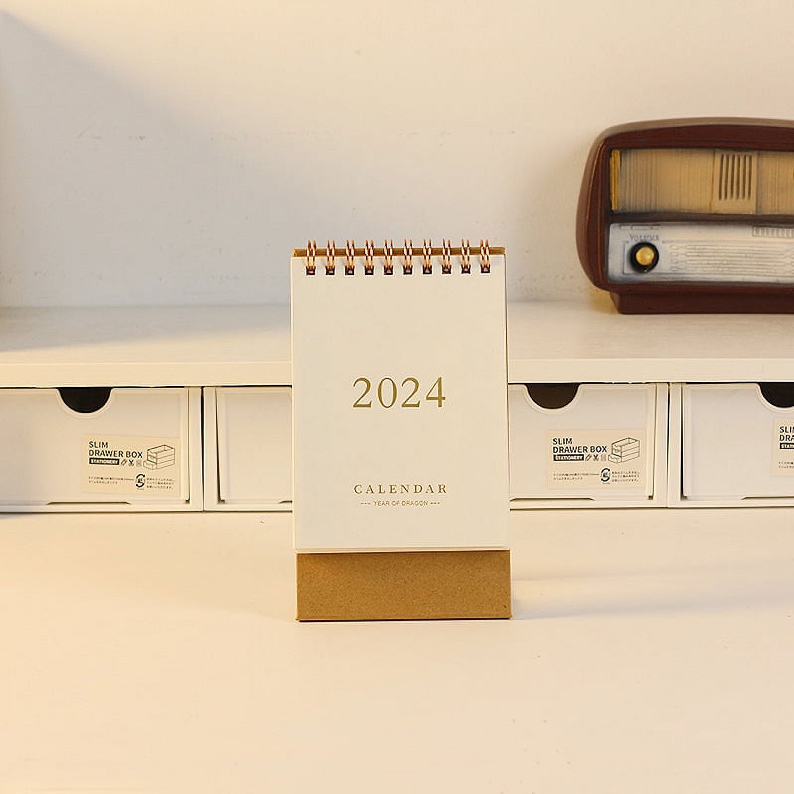 FRCOLOR 3pcs Desk Calendars 2023 2024 Flip Calendar Standing Desk