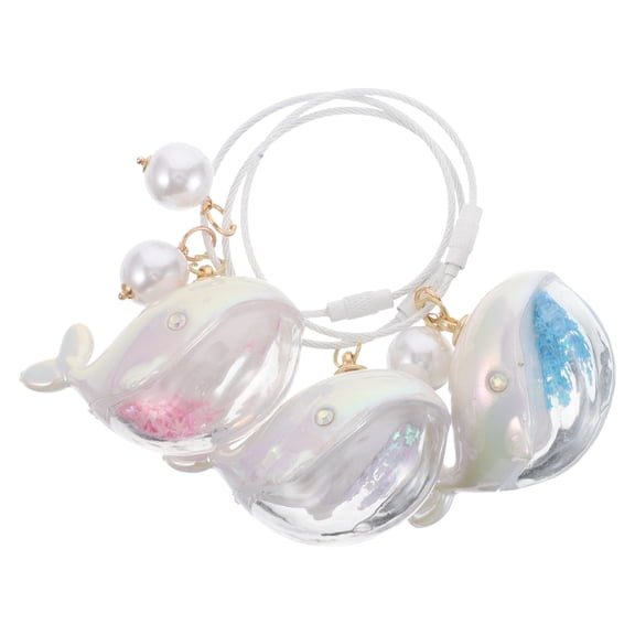 FRCOLOR 3pcs Dolphin Party Favors Dolphin Keychains Iridescence Sea Animal Keychains Kids Party Favors Ocean Dolphin Birthday Party Supplies Baby Shower