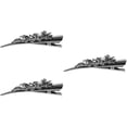 thumbnail image 1 of FRCOLOR 3pcs Hair Clip Crystal Alligator Clip Women Wedding Decorative Bling Barrette, 1 of 8