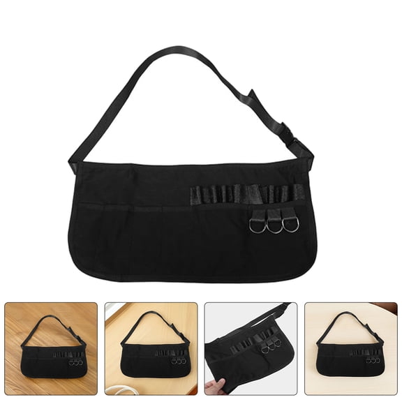 FRCOLOR 3pcs Hairdressing Tool Organizer Apron Men Women Waist Aprons Haircut Aprons With Pockets Waist Straps Waterproof Cosmetology Aprons For Hairstylist And Makeup Artists