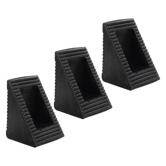 FRCOLOR 3pcs Heavy Duty Wheel Chocks Anti-Slip Wheel Pad High Strength Tire Chocks Skid Resistant Tire Chocks for Camper Trailer