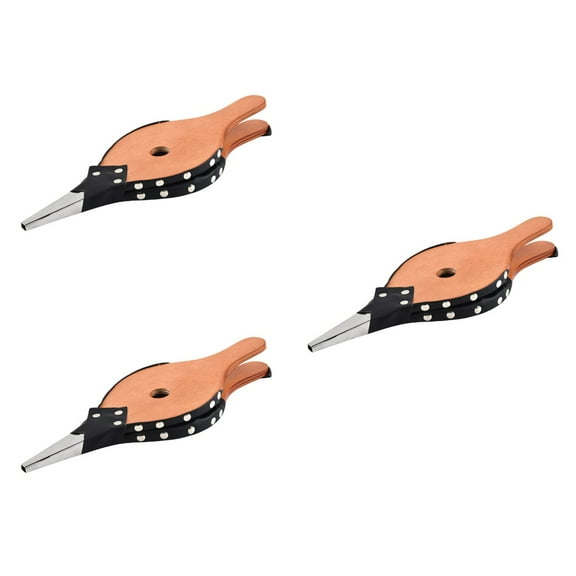 FRCOLOR 3pcs Manual Wooden Blower Outdoor Barbecue Tools Wood Bellows Fireplace Bellows Air Blower for Ourdoor Picnic