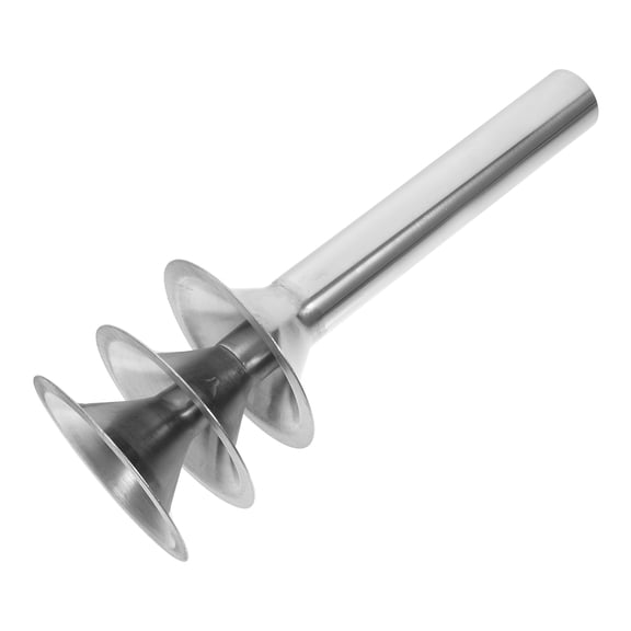 FRCOLOR 3-Piece Metal Sausage Funnel Set Manual Sausage Stuffer Tool Kit for Kitchen Sausage Making Supplies and Accessories