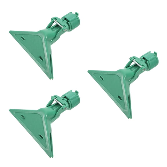 FRCOLOR 3pcs Mop Head Clips Kitchen Mop Clamps Plastic Mop Heads Clips Floor Cleaning Mop Replacement Clamps for Bathroom Kitchen Cleaning Accessories
