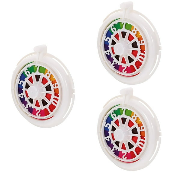FRCOLOR 3pcs Poker Wheel Wheel Party Game Prop Game Wheel Round Game Wheel for KTV Bar