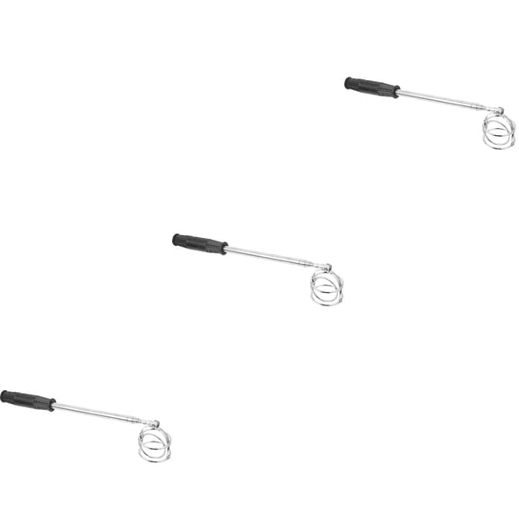 FRCOLOR 3pcs Portable Golfing Ball Locking Scoop Retracted Golfs Ball Picker Golfing Accessory