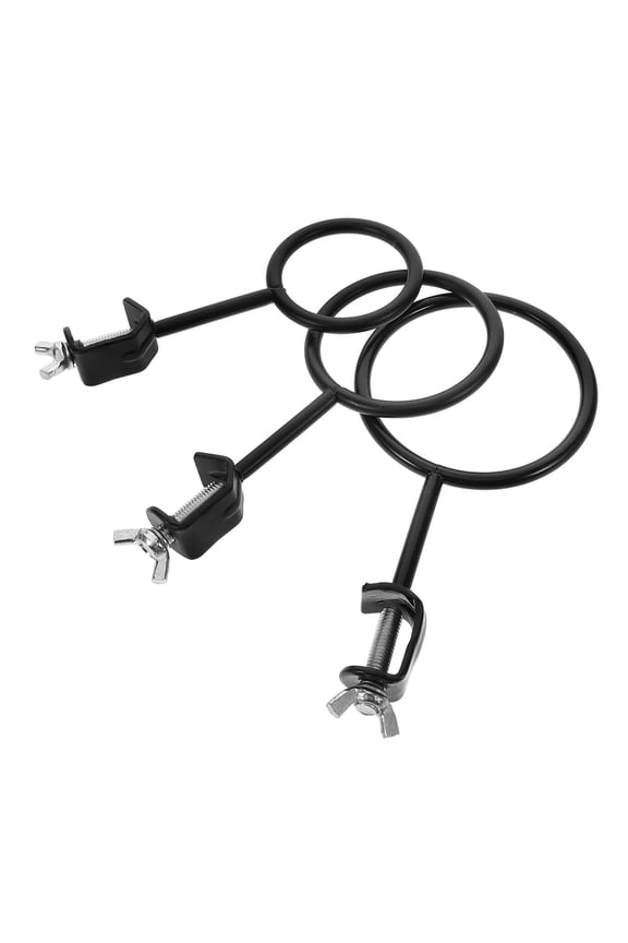 3-Piece Laboratory Retort Clamp Set for Chemistry Experiments and Scientific Testing