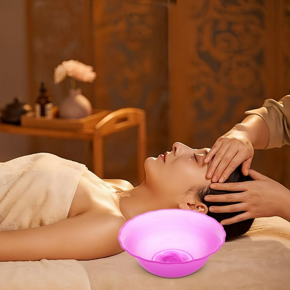 FRCOLOR 3pcs Round Plastic Face Washing Bowl SPA Facial Basin Round Plastic Wash Basin Soaking Tub Portable Washbasin Face Cleansing Bowl